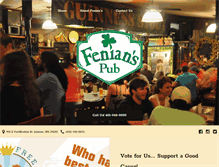 Tablet Screenshot of fenianspub.com